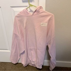 Bts bt21 pink unisex hoodie